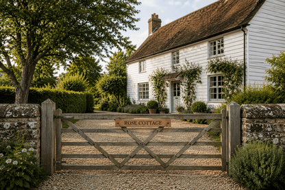 Heritage Oak Gate Sign - The Merchants Mark